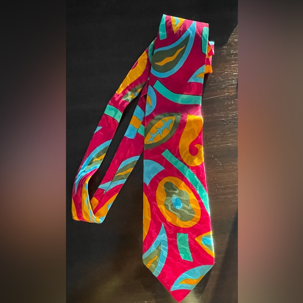 Multicolor Milano Patterned Tie - image 2